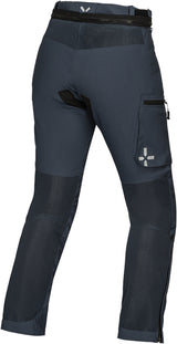 Damen-Tourster-BigAir 1.0 Hose von iXS in Blau, strapazierfähige Adventure-Hose mit verstärkten Nähten und verstellbarem Bund.