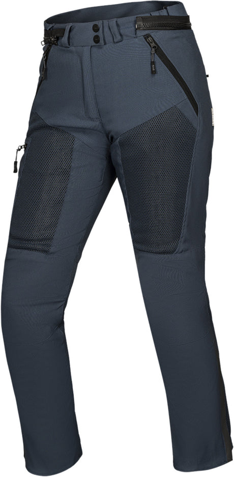 Damen Tourster-BigAir 1.0 Adventure-Hose von iXS in Blau, strapazierfähiges Outdoor-Bekleidungsstück mit elastischem Schnitt.