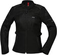 Schwarze Damen Tourster-BigAir 1.0 Jacke von iXS, robuste Adventure-Jacke mit wasserdichtem Material und verstellbarem Schnitt.