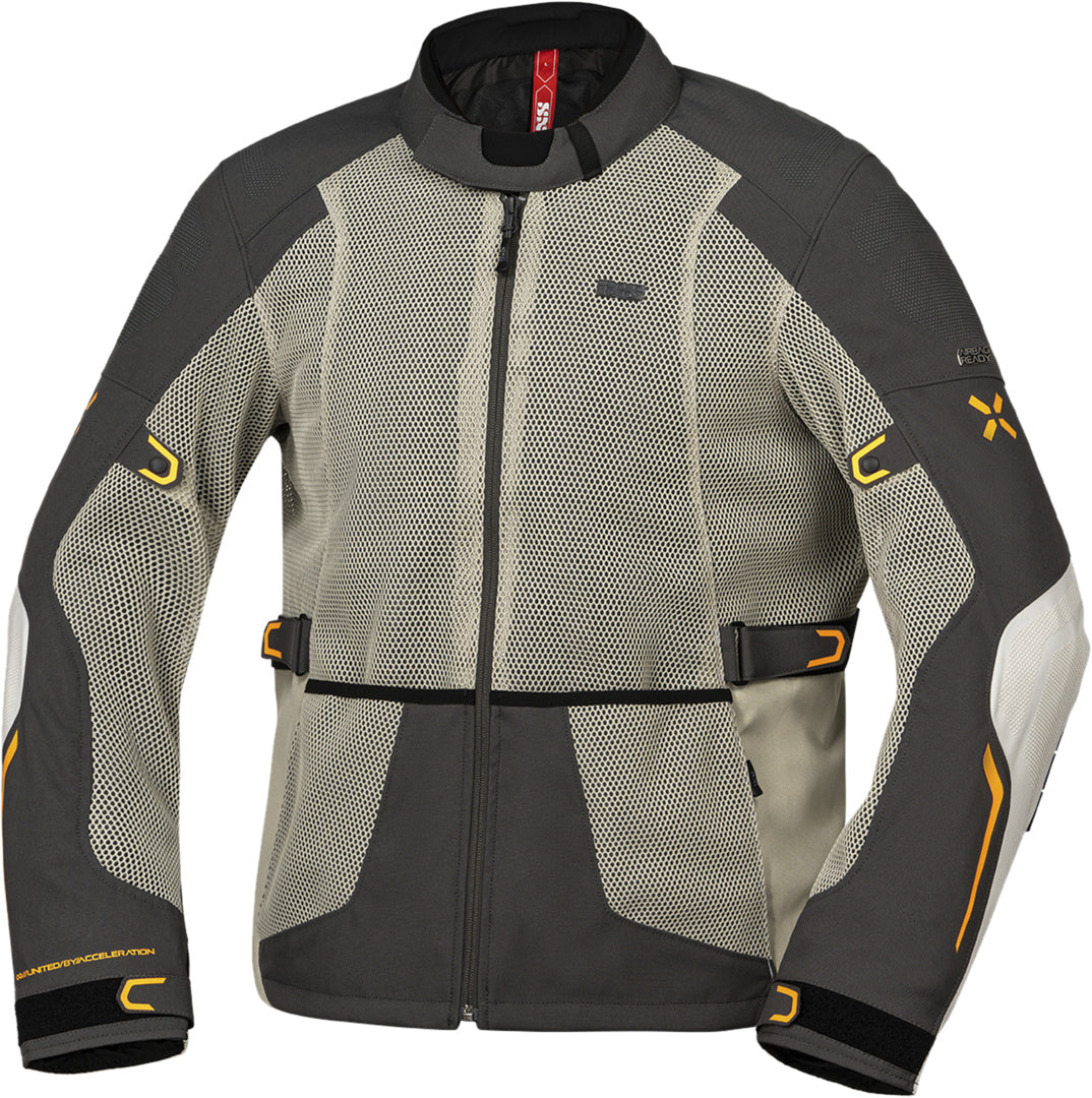 iXS Tourster-BigAir 1.0 Jacke steingrau-dunkelgrau-orange