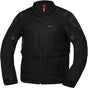 Schwarze iXS Tourster-BigAir 1.0 Adventure-Jacke mit Reißverschlüssen, Kapuze und robustem Material, für Outdoor-Aktivitäten.