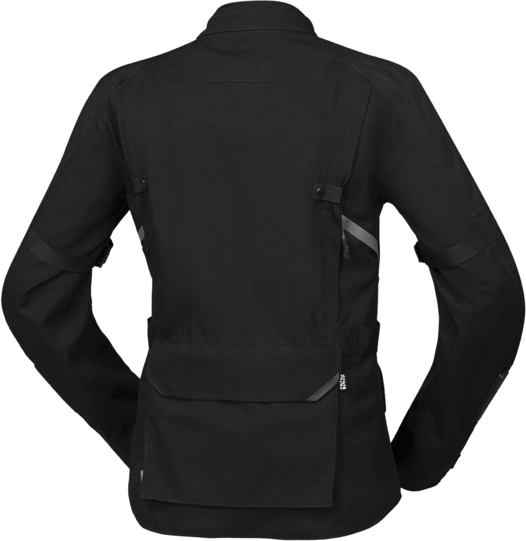 Schwarze Damen Tourster-STX 1.0 Laminatjacke von iXS, wetterfeste Adventure Jacke mit wasserdichter Laminierung.