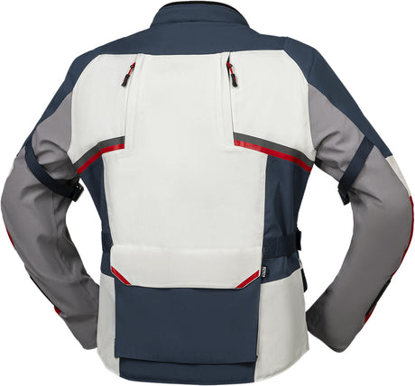 iXS Tourster-STX 1.0 Laminatjacke hellgrau-blau-rot