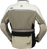 iXS Venture-BigAir 1.0 Adventure-Jacke in Steingrau und Hellgrau, wetterfeste Outdoor-Jacke mit Kapuze und Reißverschluss