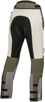 Leichte iXS Venture-Air 1.0 Adventure-Hose in Hellgrau-Oliv, atmungsaktives Material, perfekt für Outdoor-Aktivitäten.
