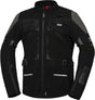 Schwarze iXS Venture-Air 1.0 Adventure-Jacke mit atmungsaktivem Material und reflektierenden Details, für Outdoor-Abenteuer.