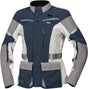 iXS Damen Venture-STX 1.0 Laminatjacke in Blau und Hellgrau, wetterfeste Outdoor-Jacke mit Kapuze und Reißverschlusstaschen