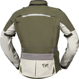 Leichte iXS Venture-STX 1.0 Laminatjacke in Hellgrau-Oliv, Outdoor-Adventure-Jacke mit wasserdichtem Laminatmaterial