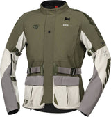 Leichte iXS Venture-STX 1.0 Laminatjacke in hellgrau-oliv, Outdoor-Adventure Jacke mit wasserdichter Laminierung.