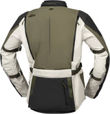 iXS Venture-GTX Laminatjacke in kühlem Grau-Oliv, wetterfeste Adventure-Jacke mit Kapuze und atmungsaktivem Material