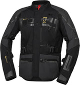 Schwarze und mittelgraue iXS Venture-GTX 1.0 Laminatjacke für Abenteuer, wasserabweisende Outdoor-Jacke, Detailansicht