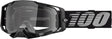 100% Armega Motocrossbrille Black - Clear Lens