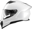Weißer iXS Integralhelm iXS912 SV 1.0 mit klarer Visier, sicher und bequem für den Motorradschutz.