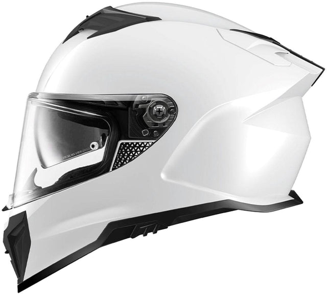 Weißer iXS Integralhelm iXS912 SV 1.0 mit klarer Visier, sicher und bequem für den Motorradschutz.