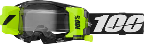 100% Motocrossbrille ARmatic Forecast Black - Clear Lens