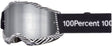 Motocrossbrille 100Percent Accuri 2 Samba mit silberner Spiegellinse, strapazierfähiges MX-Design, ideal für Offroad-Fahrten.
