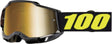 Motocrossbrille 100Percent Accuri 2 Fairbanks mit goldenes Spiegelglas, robuste MX-Brille für den Offroad-Einsatz