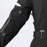 Schwarze iXS Damen Venture-STX 1.0 Laminatjacke für Damen, wetterfeste Outdoor-Adventure Jacke, Frontansicht