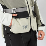 Leichte iXS Venture-BigAir 1.0 Adventure Jacke in Steingrau und Hellgrau, winddicht und atmungsaktiv für Outdoor-Aktivitäten