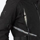 Schwarze Damen-Tourster-STX 1.0 Laminatjacke von iXS, wetterfeste Adventure-Jacke mit Kapuze und reflektierenden Details