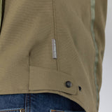 iXS Tour Jacke Oxy-Air in Oliv, robuste Tourenjacke mit atmungsaktivem Material und reflektierenden Details