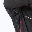 Schwarze und rote iXS Sport Jacke TS-Pro ST+ für Touren, wetterfeste Motorradjacke mit Schutz und reflektierenden Elementen