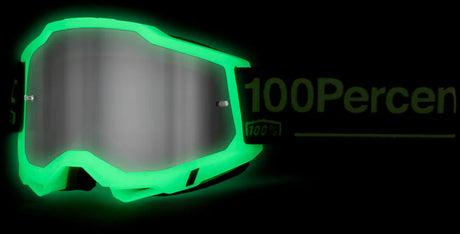 100% Motocrossbrille Accuri 2 Glow - Mirror Silver Lens
