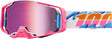 100% Armega Hiper Motocrossbrille Lefreak mit getöntem Visier und schwarzem Rahmen für Offroad-Motorradfahren