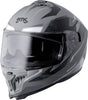 GMS Integralhelm Gelero matt grau, vollvisier Motorradhelm mit stabilem Design und komfortablem Innenfutter.