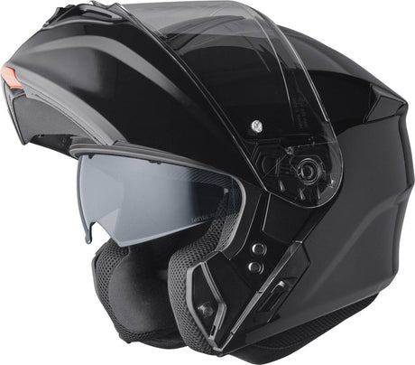 Gms Klapphelm Aperio in Schwarz, Integralhelm mit klappbarem Visier, strapazierfähiges Design und komfortabler Passform