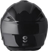 Gms Klapphelm Aperio schwarz, integral Helm mit klappbarem Visier und bequemer Passform, auf einem weißen Hintergrund.