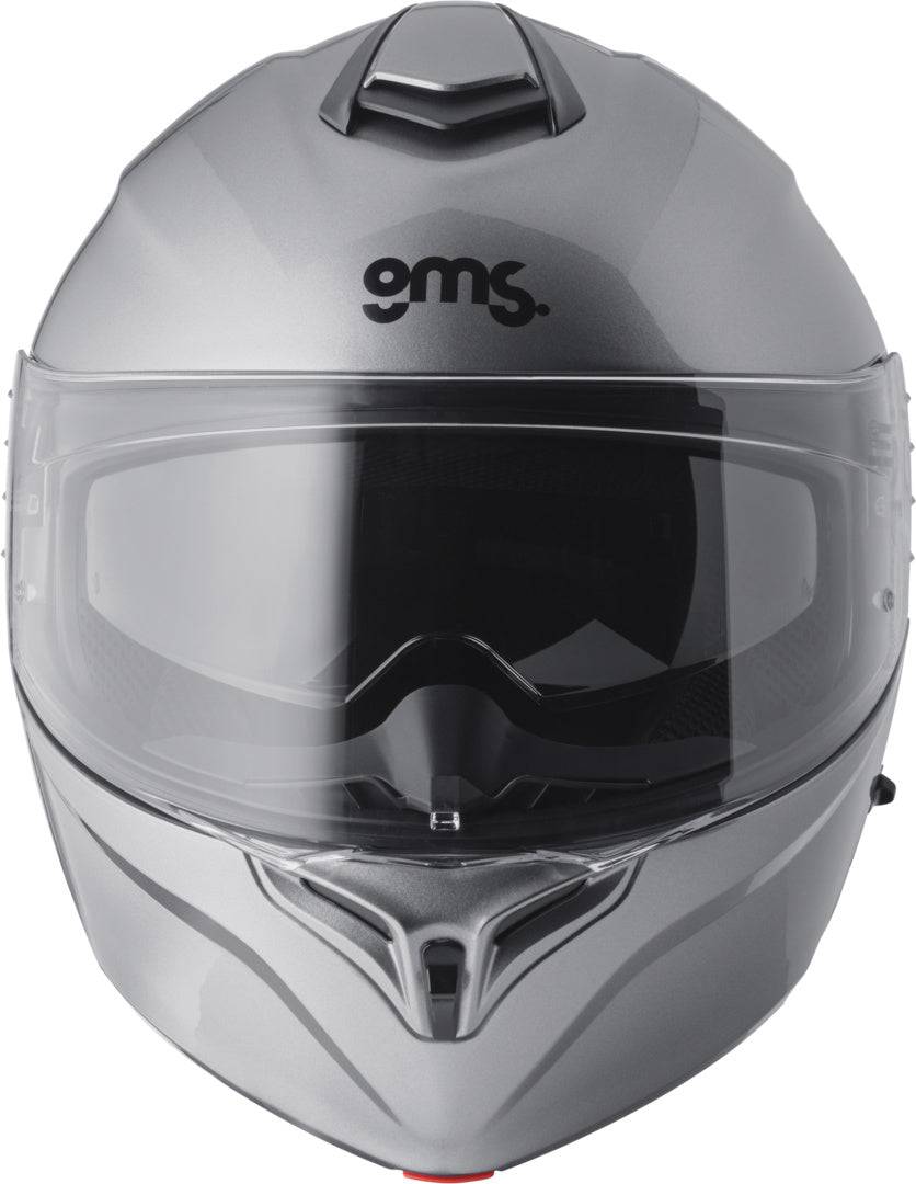 GMS Klapphelm Aperio Titan aus robustem Integralhelm mit klappbarem Visier, schwarzes Design, sicherer Schutz für Motorradfahrer