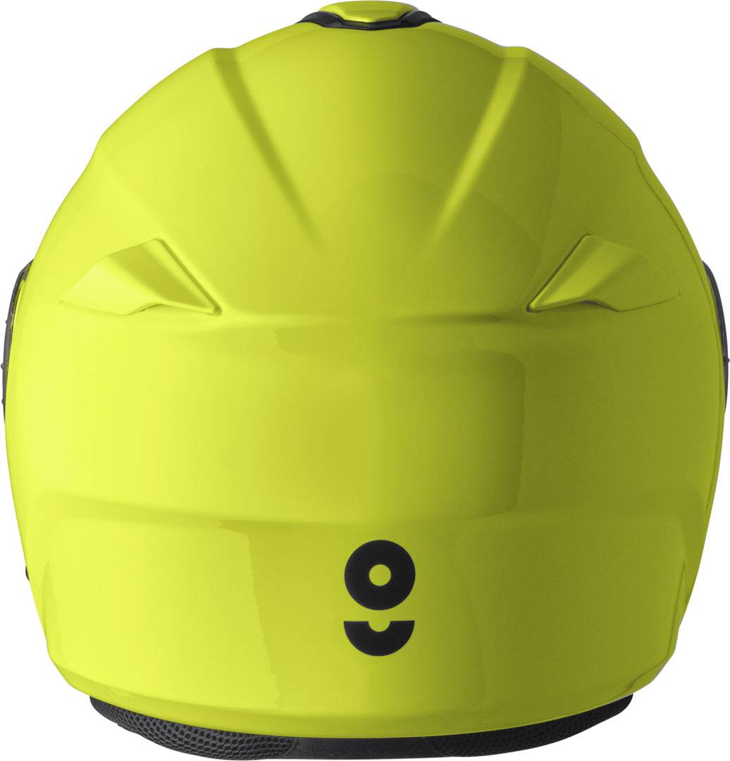 GMS Klapphelm Aperio Neon Gelb, Integralhelm mit gelber Neonfarbe, sicherer und stilvoller Motorradhelm, sichtbare Helmschale