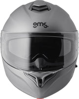 GMS Klapphelm Aperio Titan Matt, Integralhelm in mattem Titan-Finish mit Visier und Komfortpolster, Schutzhelm für Motorradfahrer