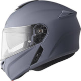 Gms Klapphelm Aperio in mattem Grau, Integralhelm mit klappbarer Visier, modernes Design, strapazierfähiges Material