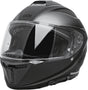 iXS Rapid 1.0 Grafik Integralhelm in matt anthrazit, leichter Motorradhelm mit Sichtfenster und Belüftungssystem