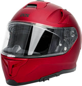Schwarzer iXS Rapid 2.0 Integralhelm mit matt finish, vollständiger Schutzhelm für Motorradfahrer, visier und Belüftungsöffnungen sichtbar