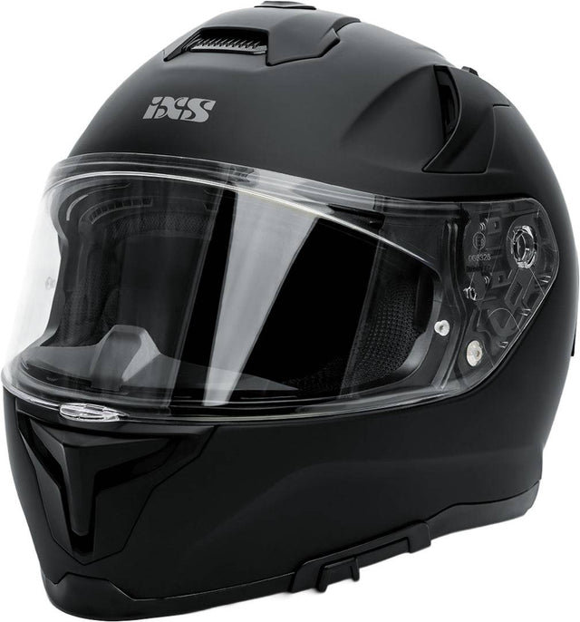 iXS Rapid 2.0 Integralhelm in mattem metallisch Rot, stabiler Motorradhelm mit Belüftung und klarer Visierfläche