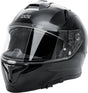 Schwarzer iXS Rapid 2.0 Integralhelm mit Visier und Belüftungsöffnungen, für sicheren Schutz beim Motorradfahren
