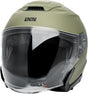 iXS Rapid J 1.0 Jethelm in mattem Oliv, leichter Motorradhelm mit Belüftung und Visier, für sicheren Fahrkomfort