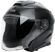Schwarzer iXS Rapid J 1.0 Jethelm mit Visier, leichter Motorradhelm für Komfort und Sicherheit.
