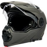 iXS Venture 1.0 Klapphelm in mattem Anthrazit-Schwarz mit Visier und Belüftungsöffnungen, für sicheren Schutz beim Motorradfahren