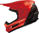 iXS Trigger MX 1.0 MIPS Motocrosshelm in mattschwarz und Rot mit Visier und Belüftungsöffnungen