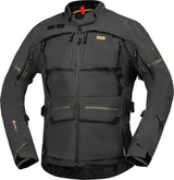 Dunkelgraue iXS Tourster-GTX 1.0 Laminatjacke, Adventure-Jacke mit wasserdichter und atmungsaktiver Gore-Tex-Technologie.