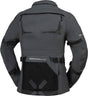 Damen Tourster-GTX 1.0 Laminatjacke von iXS in Dunkelgrau, wetterfeste Adventure-Jacke mit atmungsaktivem Laminatmaterial.