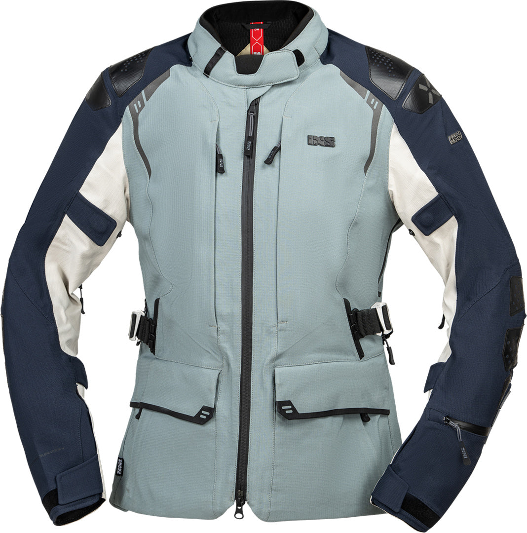 iXS Damen Tourster-STX 2.0 Laminatjacke dunkelblau-blau grau-cool grey