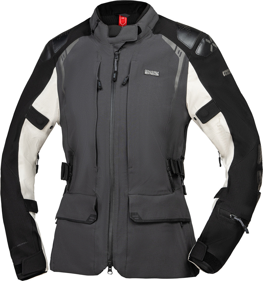 iXS Damen Tourster-STX 2.0 Laminatjacke dunkelgrau-schwarz-cool grey