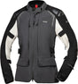 Damen Tourster-STX 2.0 Laminatjacke von iXS in dunkelgrau und schwarz, wetterfeste Adventure-Jacke mit reflektierenden Details