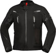 Schwarze iXS Rapid-STX 2.0 Laminatjacke für Touring, detailreiche Nahaufnahme der wasserdichten Jacke