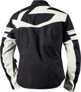 Schwarze iXS Rapid-STX 2.2 Laminatjacke für Touren, mit cool grau Akzenten, wasserdicht und atmungsaktiv, für Mountainbiking.